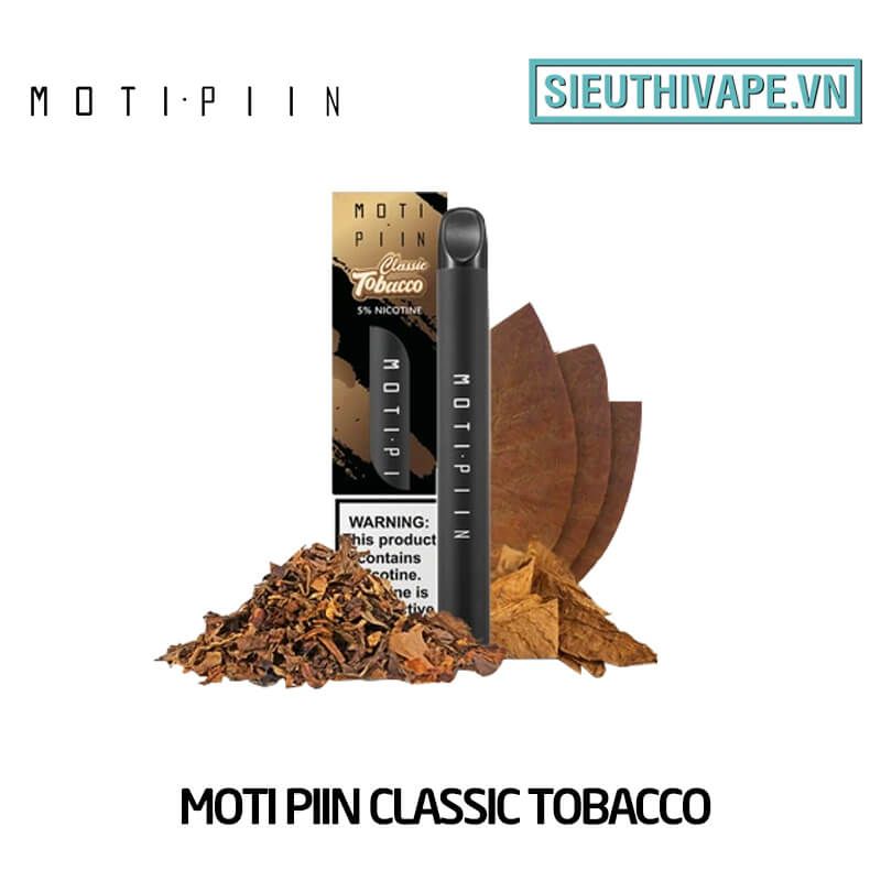  Moti Piin Classic Tobacco - Vape Pod Dùng 1 Lần 