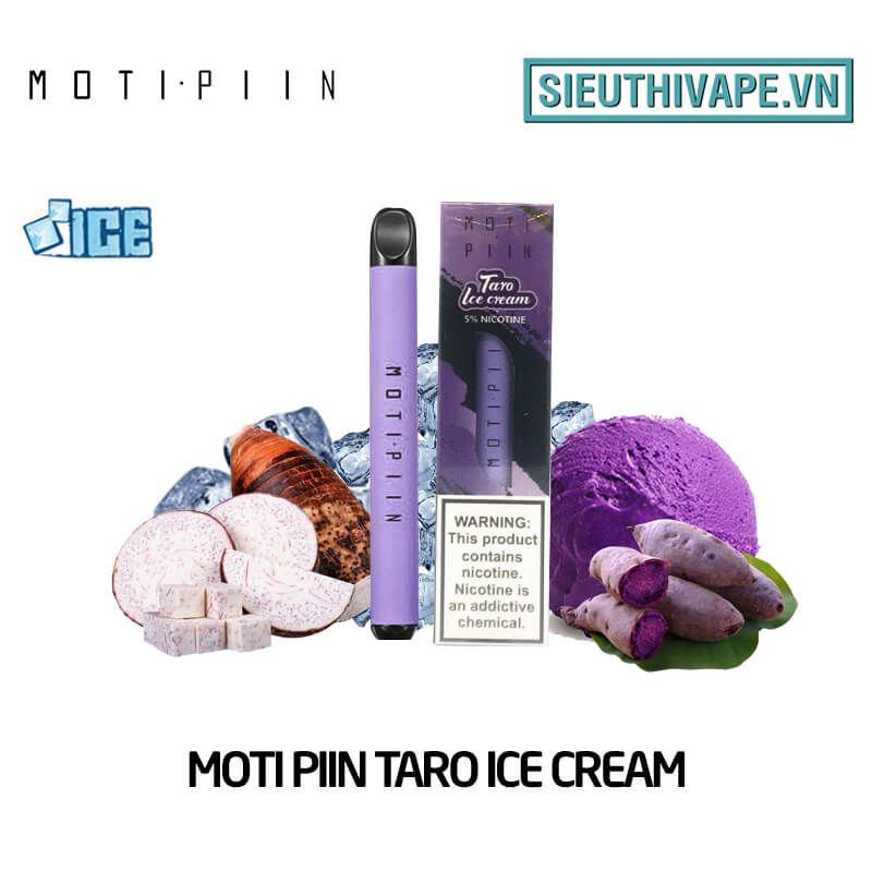  Moti Piin Taro Ice Cream - Vape Pod Dùng 1 Lần 