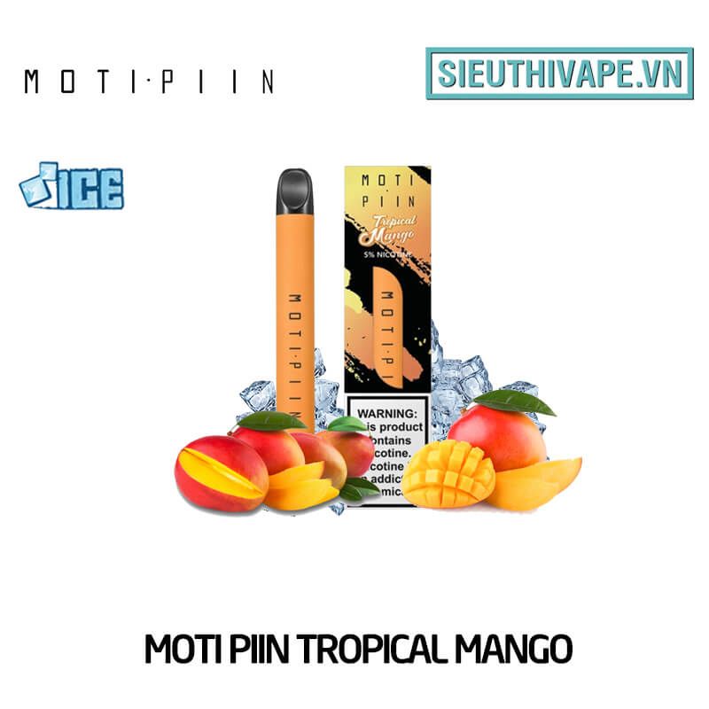  Moti Piin Tropical Mango - Vape Pod Dùng 1 Lần 
