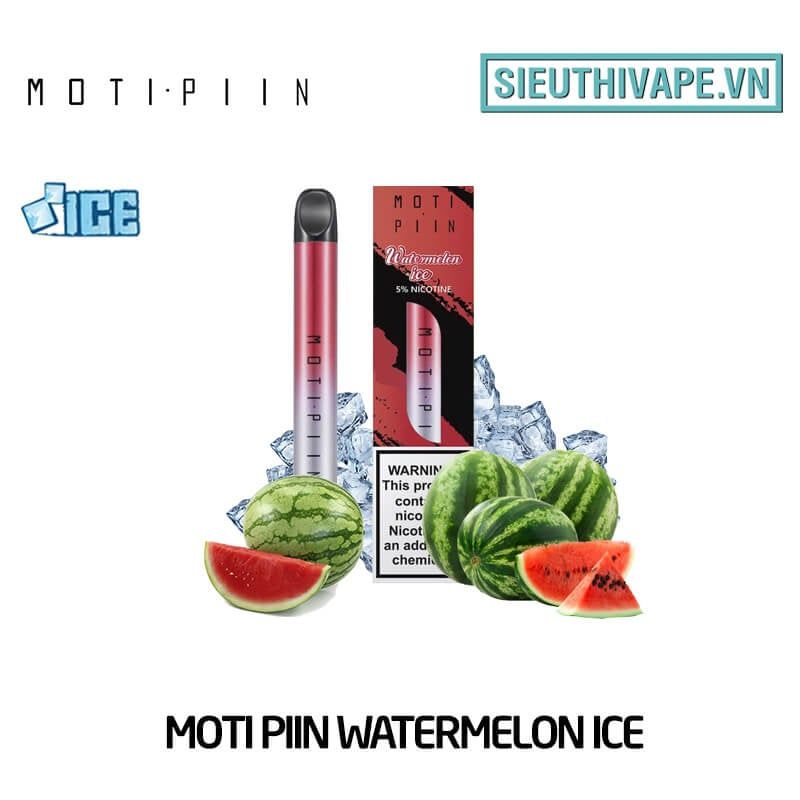  Moti Piin Watermelon Ice - Vape Pod Dùng 1 Lần 