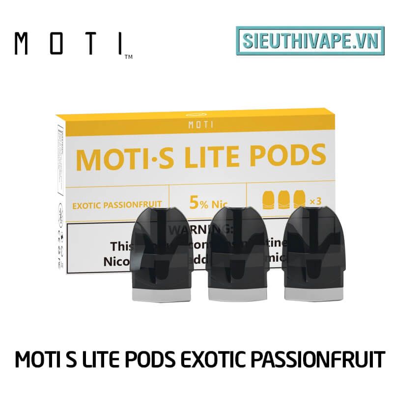  Pack Dầu Thay Thế Moti S Lite Pod Exotic Passionfruit - Pack 3 Pod Chính Hãng 