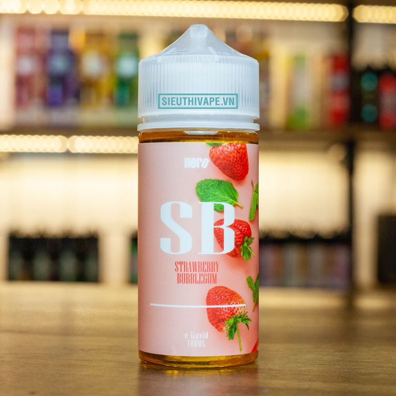  Nero SB Strawberry Bubblegum 100ml - Tinh Dầu Vape Malaysia 