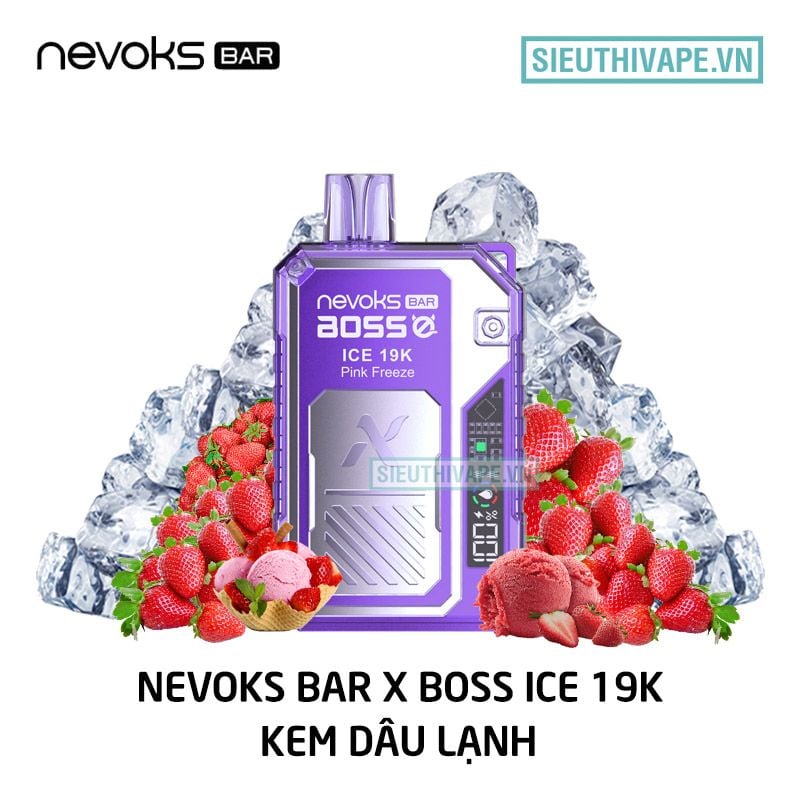  Nevoks Bar Ice 19K Pink Freeze - Pod 1 Lần Có Sạc 19000 Hơi 