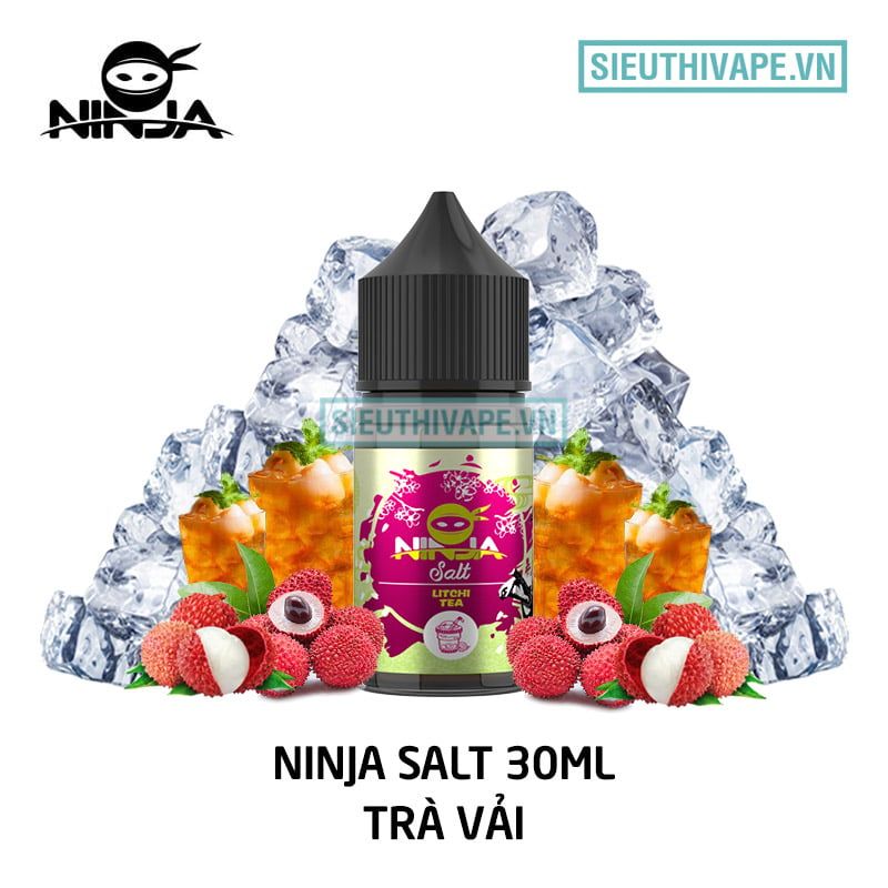  Ninja Salt Litchi Tea 30ml - Tinh Dầu Saltnic Chính Hãng 
