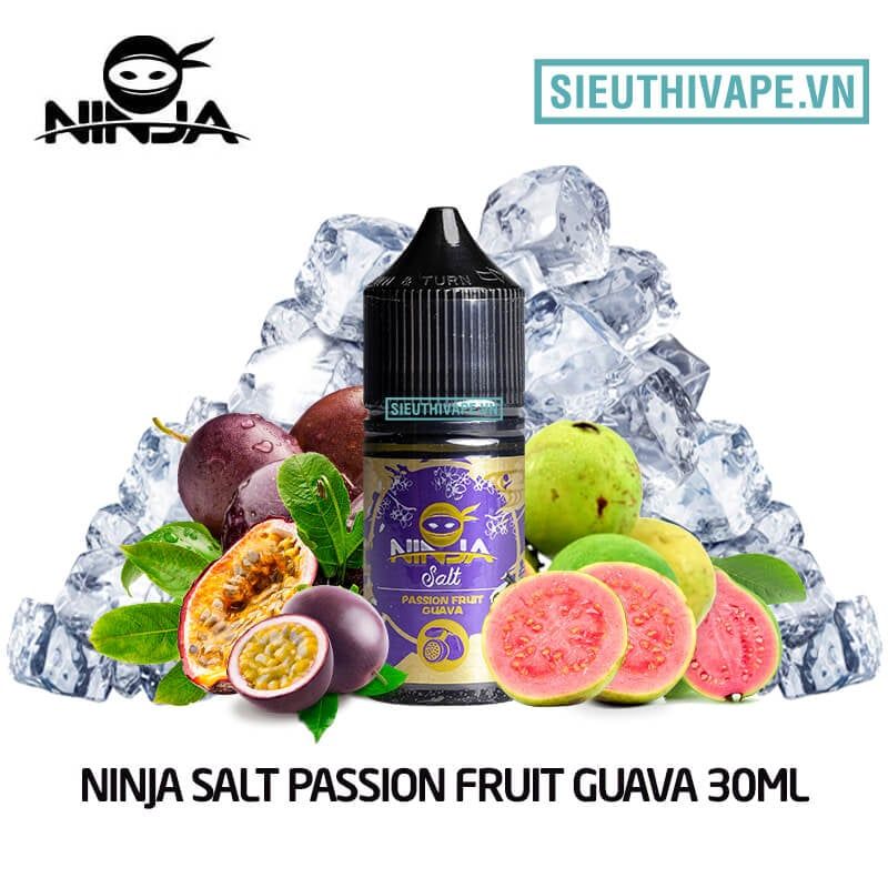  Ninja Salt Passion Fruit Guava 30ml - Tinh Dầu Saltnic Chính Hãng 