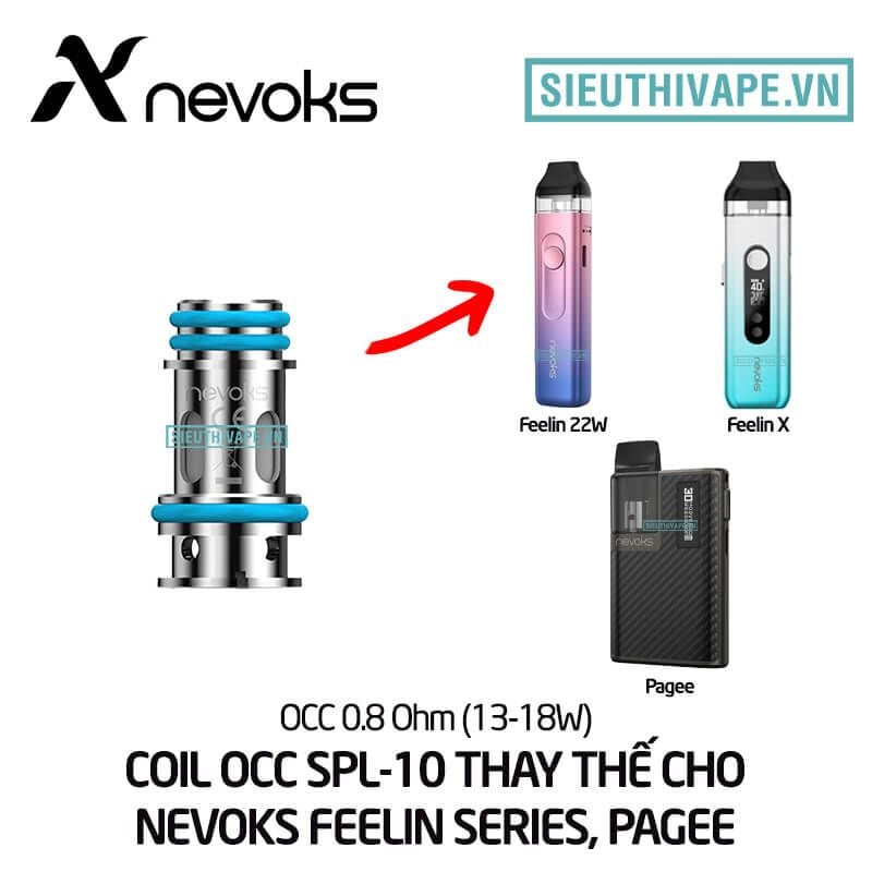  Coil OCC Nevoks SPL10 Thay Thế Cho Nevoks Feelin Pod System Kit - Chính Hãng 