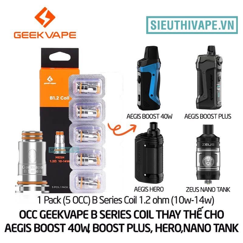  Coil OCC Geekvape B Series Cho Aegis Boost, Hero, Zeus Nano Tank - Chính Hãng 