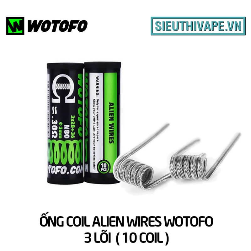  Ống Coil Alien Wires Wotofo 3 lõi ( 10 coil ) - Chính hãng 