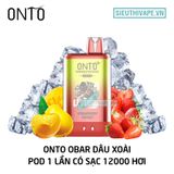  Onto Obar Strawberry Mango - Pod 1 Lần Có Sạc 12000 Hơi 