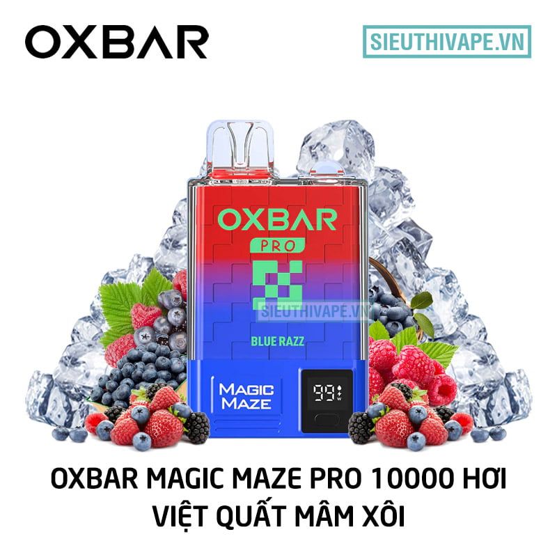  Oxbar Magic Maze Pro Blue Razz - Pod 1 Lần Có Sạc 10000 Hơi 