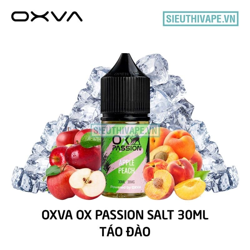  Oxva OX Passion Salt Apple Peach 30ml - Tinh Dầu Saltnic Chính Hãng 