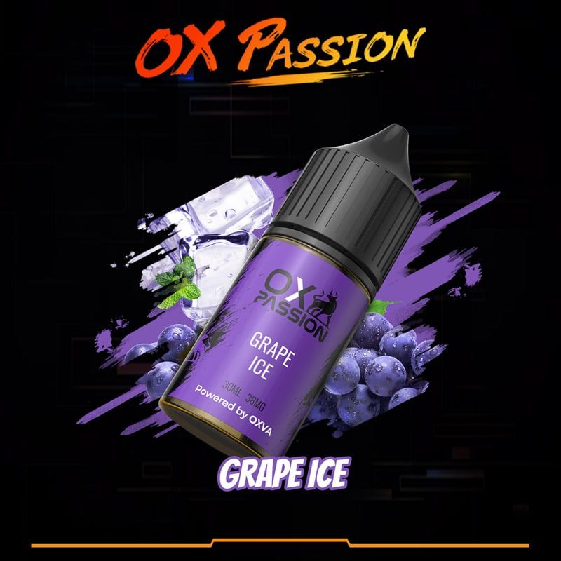  Oxva OX Passion Salt Grape Ice 30ml - Tinh Dầu Saltnic Chính Hãng 