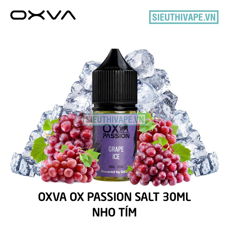  Oxva OX Passion Salt Grape Ice 30ml - Tinh Dầu Saltnic Chính Hãng 