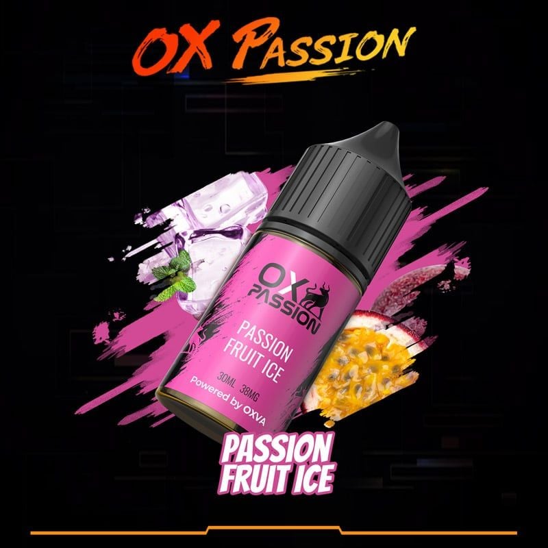  Oxva OX Passion Salt Passion Fruit Ice 30ml - Tinh Dầu Saltnic Chính Hãng 