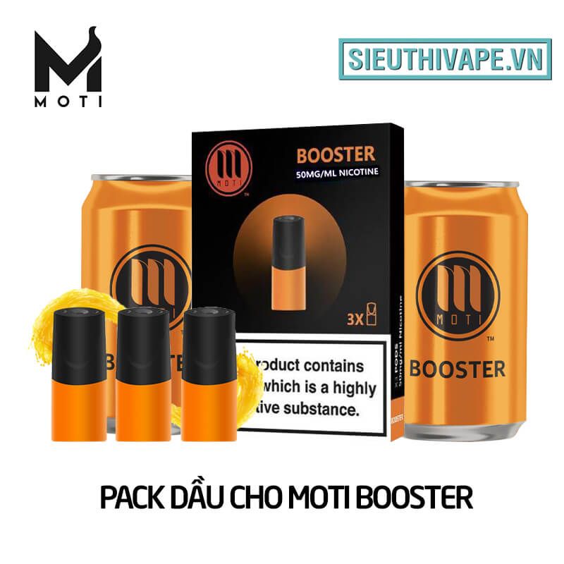  Pack Dầu Cho Moti Booster - Pack 3 Pod Chính Hãng 