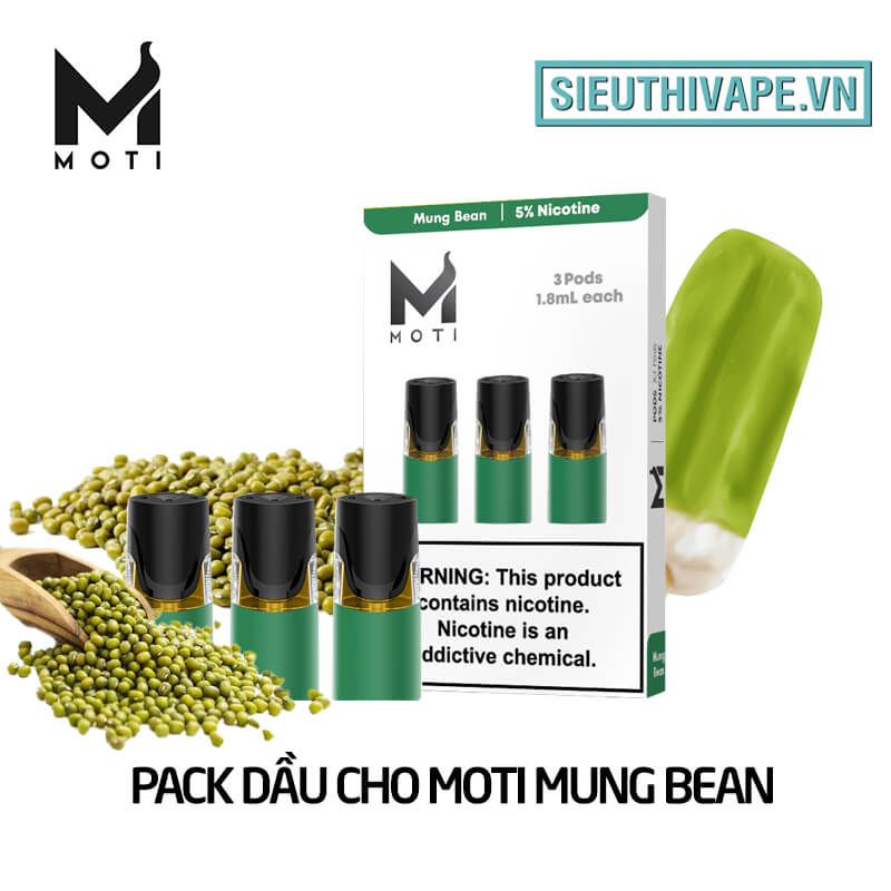  Pack dầu Cho Moti Mung Bean - Pack 3 Pod Chính hãng 