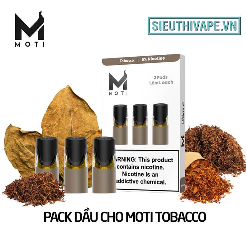  Pack dầu Cho Moti Tobacco - Pack 3 Pod Chính hãng 