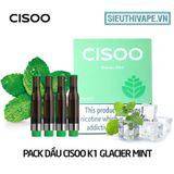  Pack Dầu Thay Thế Cisoo K1 Glacier Mint - Pack 4 Pod Chính Hãng 