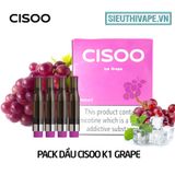  Pack Dầu Thay Thế Cisoo K1 Grape - Pack 4 Pod Chính Hãng 