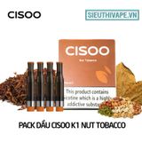  Pack Dầu Thay Thế Cisoo K1 Nut Tobacco - Pack 4 Pod Chính Hãng 