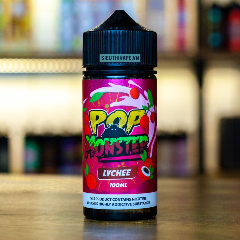  Pop Monster Lychee 100ml - Tinh Dầu Vape Malaysia 