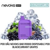  Nevoks Bar R9000 Blackcurrant Grapes - Pod 1 Lần 9000 Hơi Có Sạc 