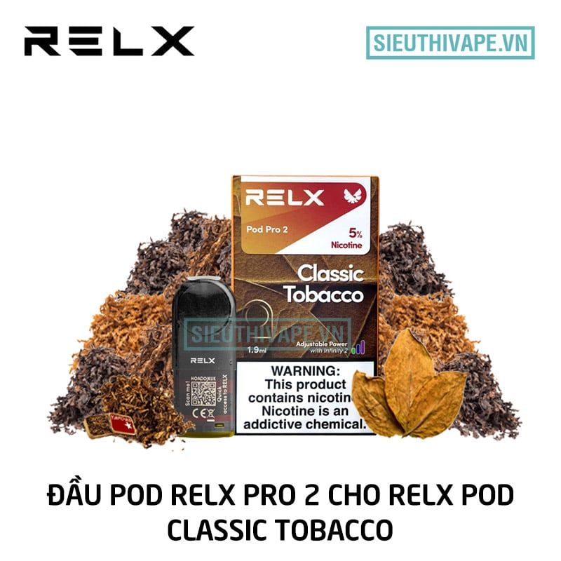  Pod Relx Pro 2 Classic Tobacco Cho Relx Pod - Chính Hãng 