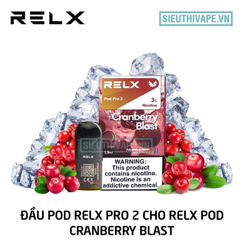  Pod Relx Pro 2 Cranberry Blast Cho Relx Pod - Chính Hãng 