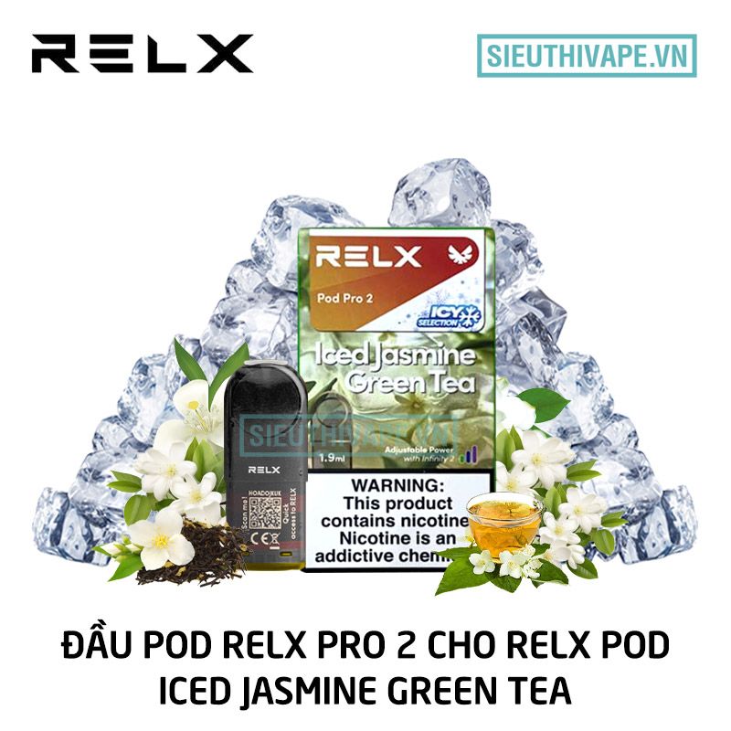  Pod Relx Pro 2 Iced Jasmine Green Tea Cho Relx Pod - Chính Hãng 