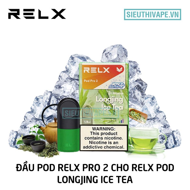  Pod Relx Pro 2 Longjing Ice Tea Cho Relx Pod - Chính Hãng 