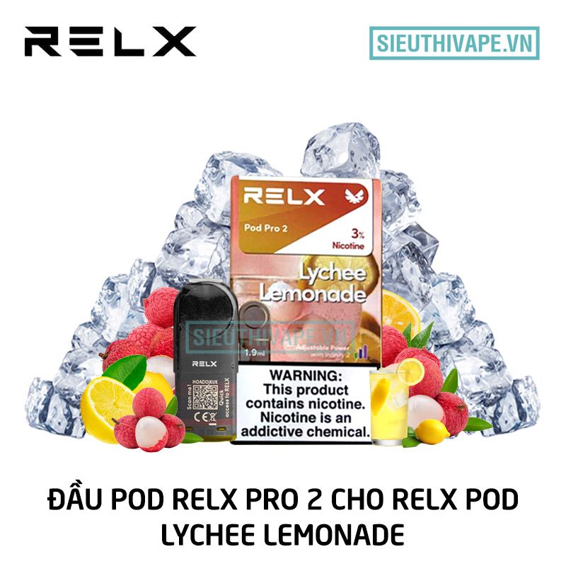  Pod Relx Pro 2 Lychee Lemonade Cho Relx Pod - Chính Hãng 