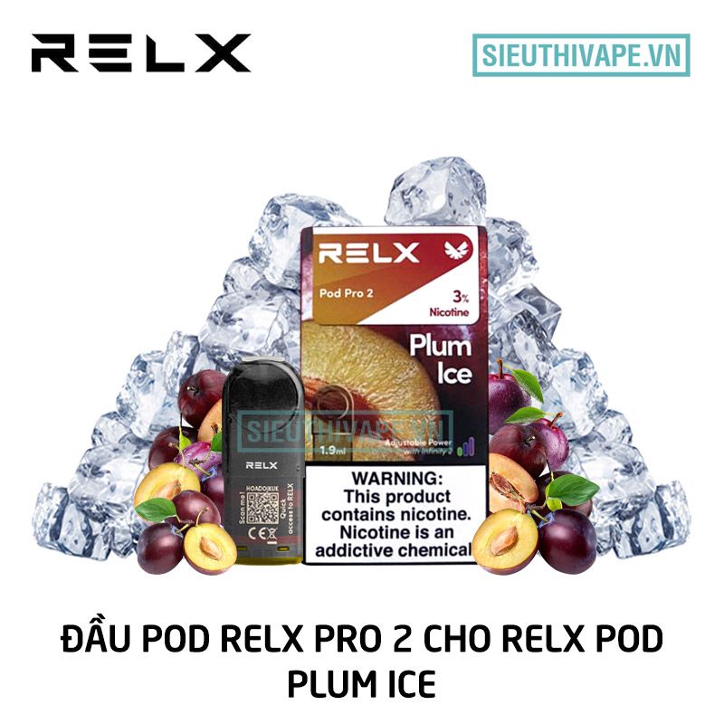  Pod Relx Pro 2 Plum Ice Cho Relx Pod - Chính Hãng 