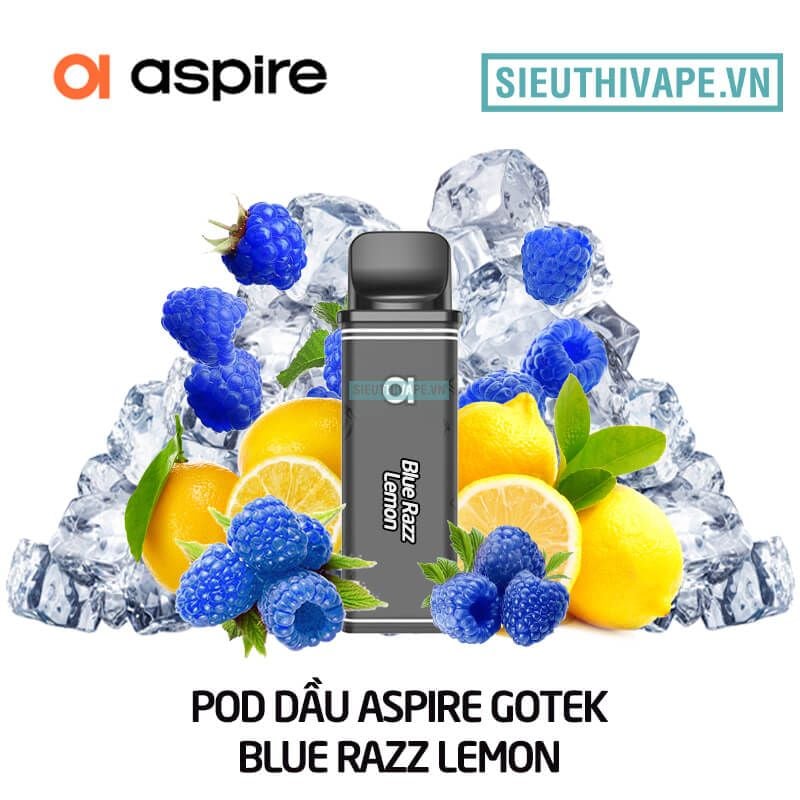  Pod Dầu Aspire Gotek Blue Razz Lemon - Chính Hãng 