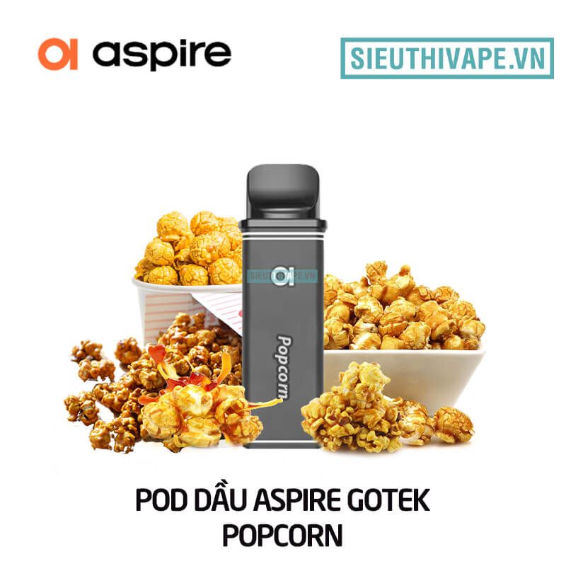  Pod Dầu Aspire Gotek Popcorn - Chính Hãng 