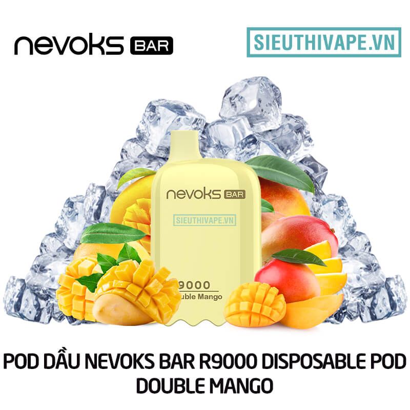  Nevoks Bar R9000 Double Mango - Pod 1 Lần 9000 Hơi Có Sạc 
