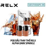  Pod Dầu Thay Thế Relx Alpha Dark Sparkle - Pack 2 Pod Chính Hãng 