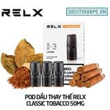  Pod Dầu Thay Thế Relx Zero Classic Tobacco - Pack 3 Pod Chính Hãng 