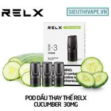  Pod Dầu Thay Thế Relx Zero Cucumber ( 30mg ) - Pack 3 Pod Chính Hãng 