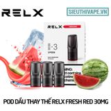  Pod Dầu Thay Thế Relx Zero Fresh Red - Pack 3 Pod Chính Hãng 