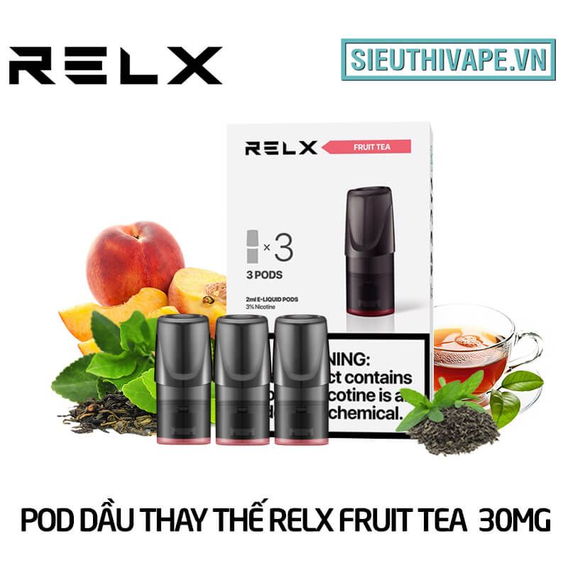  Pod Dầu Thay Thế Relx Zero Fruit tea - Pack 3 Pod Chính Hãng 