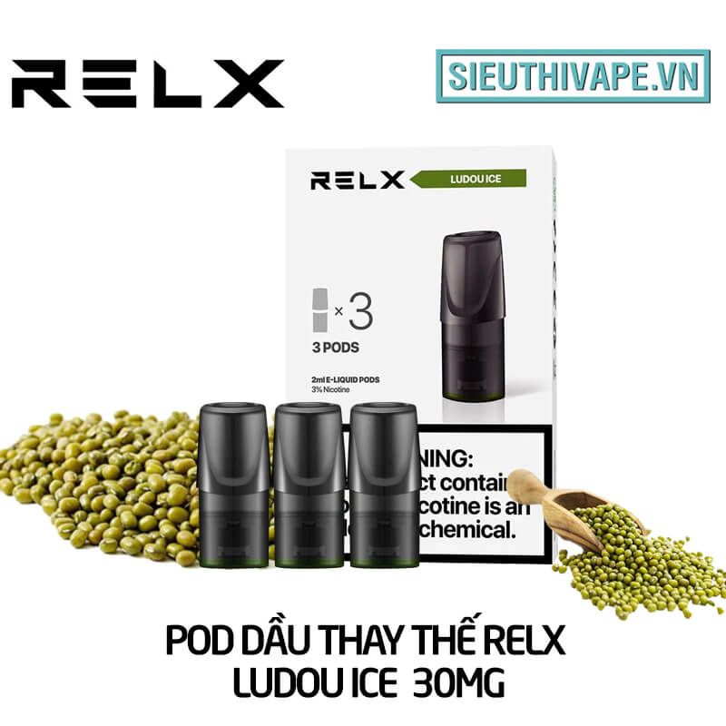  Pod Dầu Thay Thế Relx Zero Ludou Ice - Pack 3 Pod Chính Hãng 