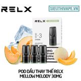  Pod Dầu Thay Thế Relx Zero Mellow Melody - Pack 3 Pod Chính Hãng 