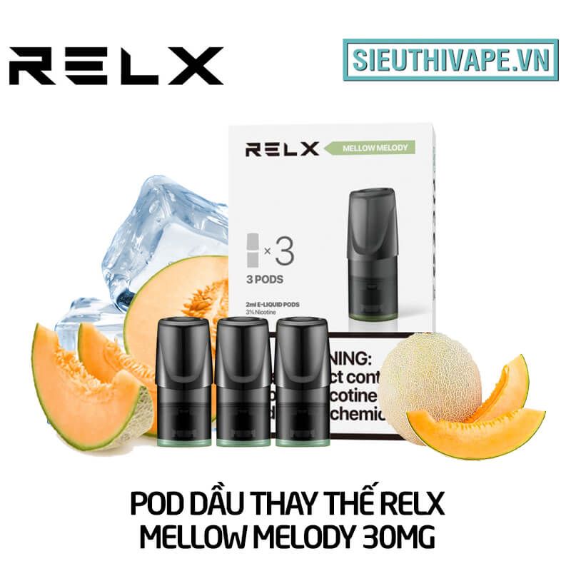  Pod Dầu Thay Thế Relx Zero Mellow Melody - Pack 3 Pod Chính Hãng 