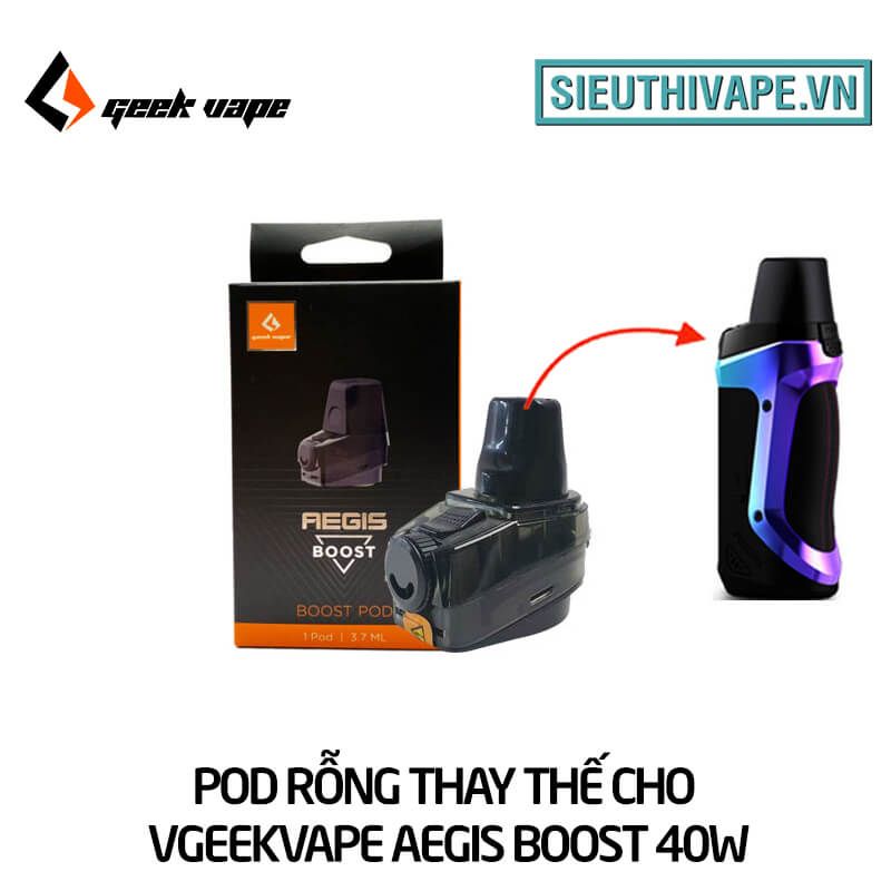  Pod Rỗng Thay Thế Cho Geekvape Aegis Boost 40W Pod Kit Chính Hãng 