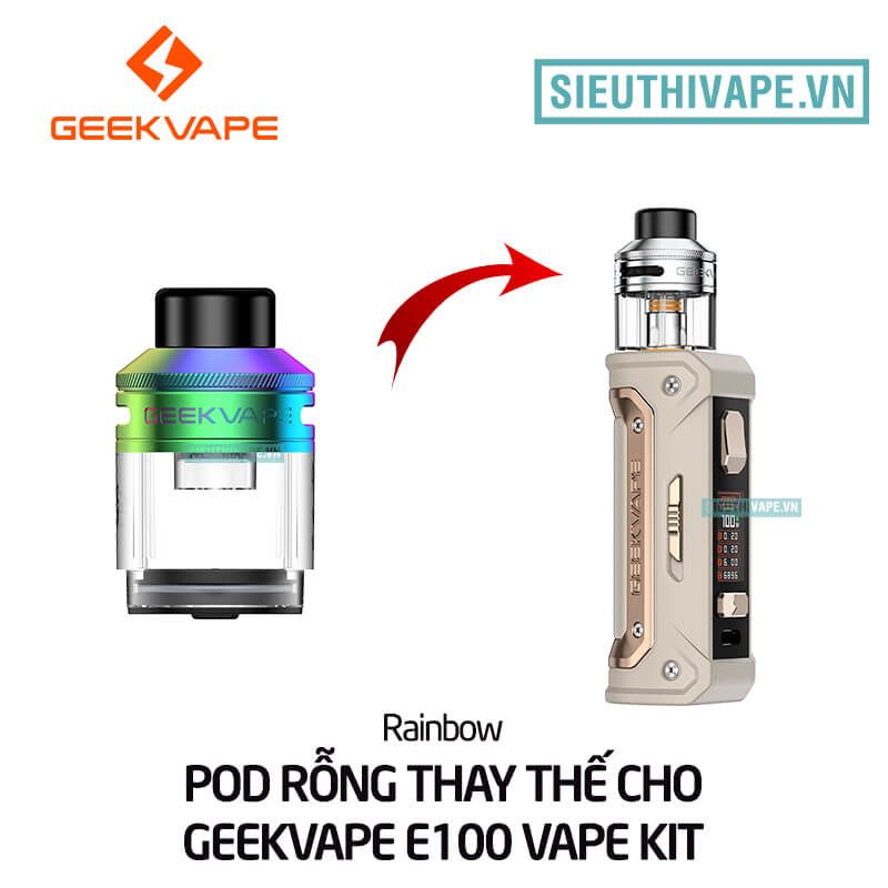  Đầu Pod Rỗng Thay Thế Cho Geekvape E100 Vape Kit - Chính Hãng 