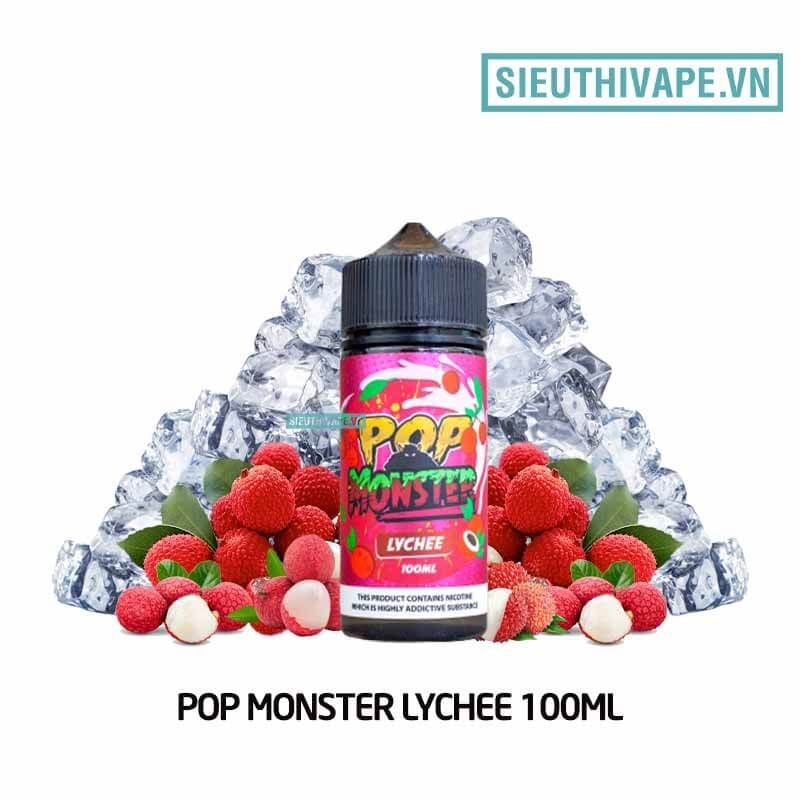  Pop Monster Lychee 100ml - Tinh Dầu Vape Malaysia 