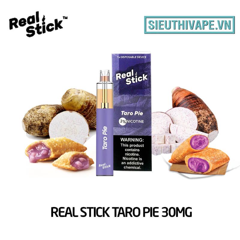  Real Stick Taro Pie 30mg - Disposable Pod dùng 1 lần 