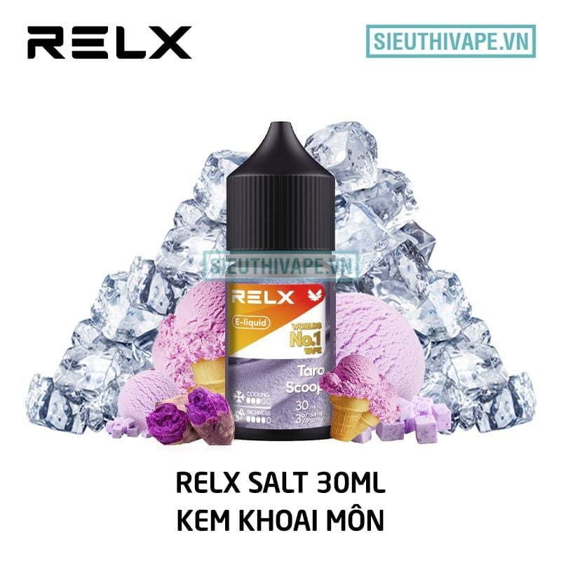  Relx Salt Taro Scoop 30ml - Tinh Dầu Saltnic Chính Hãng 