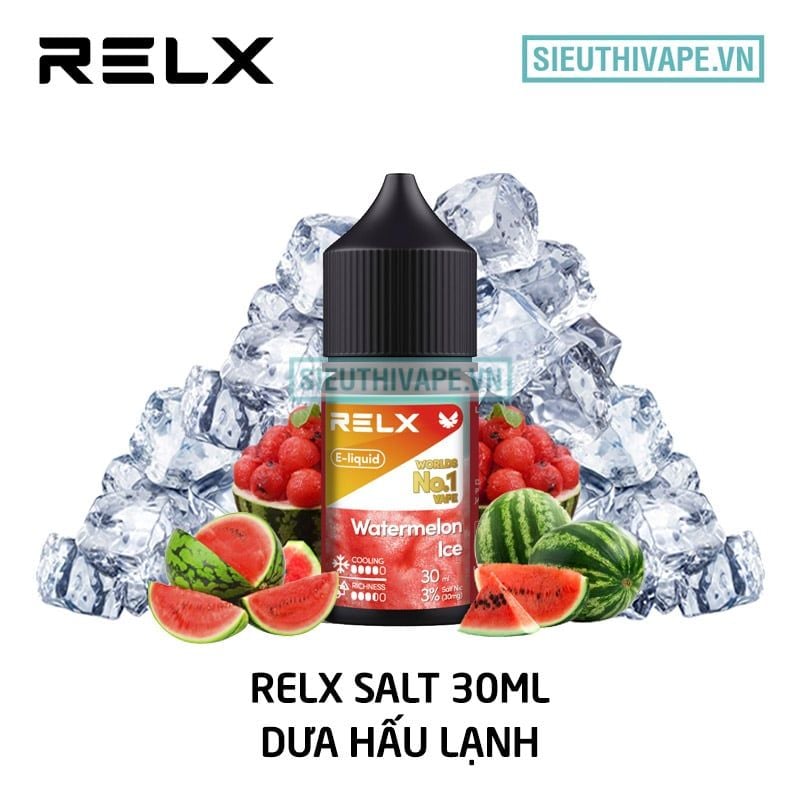  Relx Salt Watermelon Ice 30ml - Tinh Dầu Saltnic Chính Hãng 