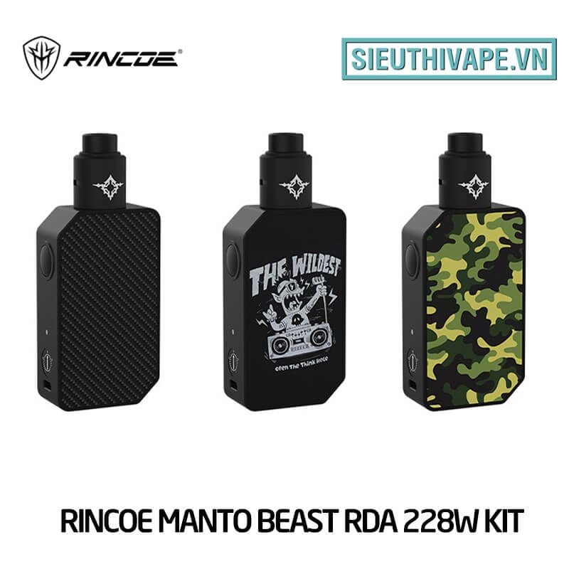  Rincoe Manto Beast RDA 228W Vape Kit - Chính Hãng 